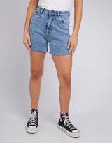 BOBBY CUT OFF SHORT  LIGHT BLUE