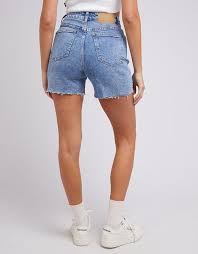 BOBBY CUT OFF SHORT  LIGHT BLUE